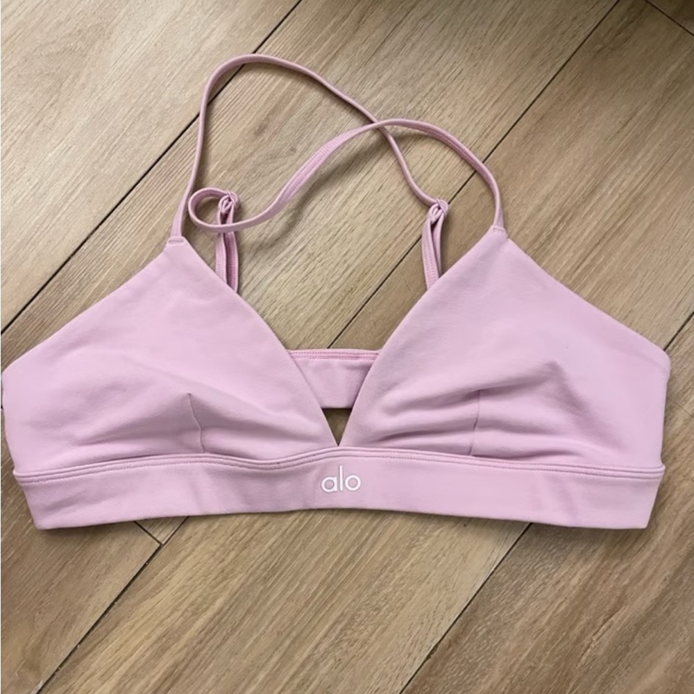 ALO Yoga Light Pink Sports Bra